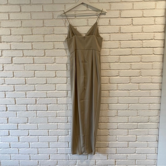 NEW Shona Joy Core Cocktail Dress Formal Gown Oyster Beige Gray US Size 2 - Picture 8 of 14